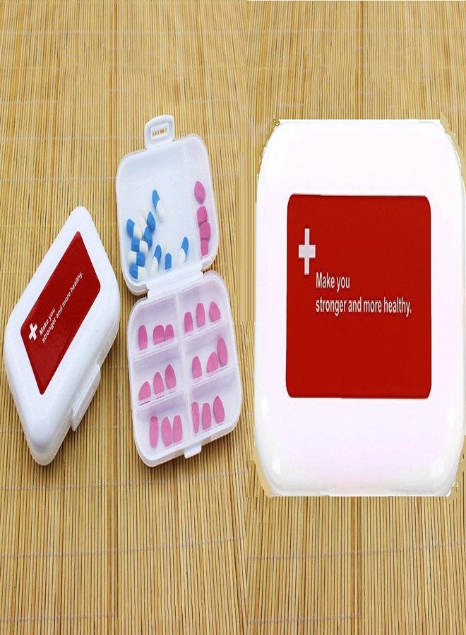 Dayalu Tablet Pill Organizer Box With Snap Lids | 7-Day AM/PM | Large Compartments For Bigger Pills (2 Pcs) - Image 1